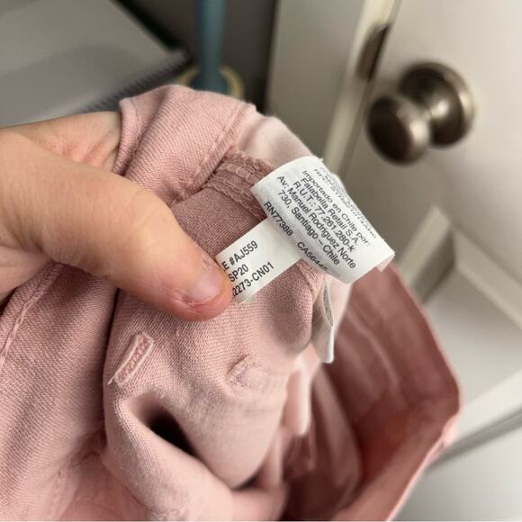 Madewell Light Pink High Rise Straight Leg Fit Rigid Denim Jeans Size 28 - Picture 7 of 7